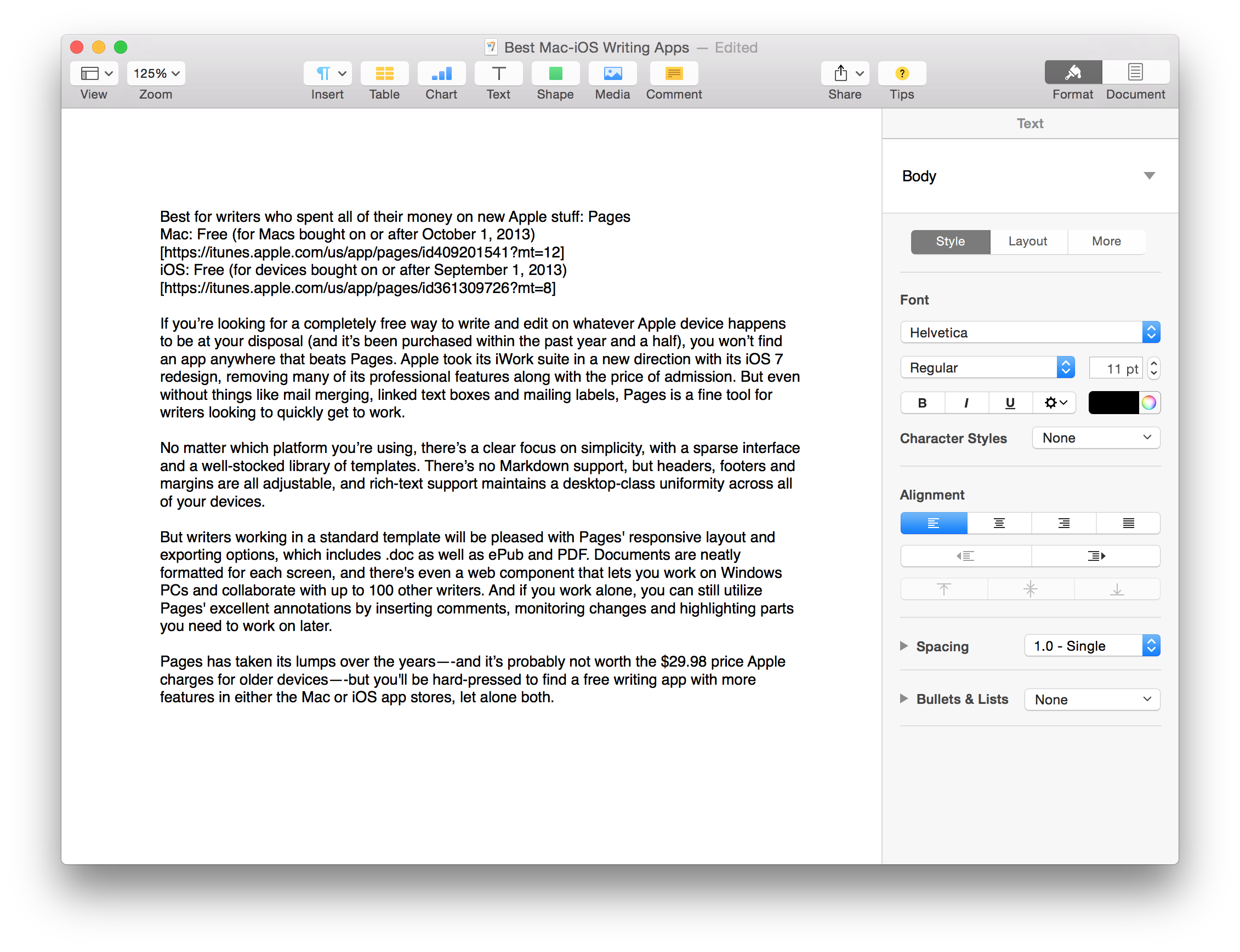 Free writing software for mac